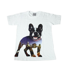 フレンチブルドッグ わんちゃん 犬 散歩 大都会 ストリート系 デザインTシャツ おもしろTシャツ メンズ 半袖★M66M