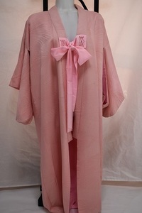 3 лет 4 -годовалый ребенок для ребенок кимоно девочка натуральный шелк однотонная ткань розовый длина 111cm б/у kizg8a*..*