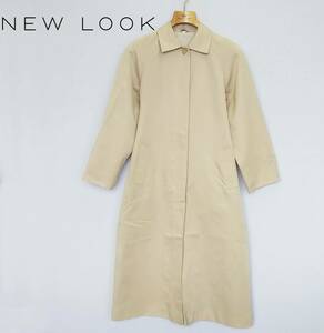 *New Look* size 9* turn-down collar coat * spring coat * lady's * outer * beige #3594