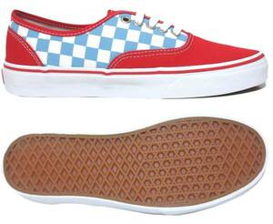 ■VANS US OPEN 2015 Authentic レッド/チェッカー 新品 25.5cm 2015年大会 会場限定販売品 希少品 バンズ オーセンティック