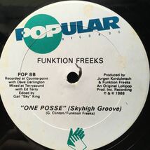 12inch FUNKTION FREEKS / ONE POSSE UNDER A GROOVE_画像2