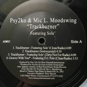 12inch PSY2KO & MIC L . MOODSWING / TRACKBURNER
