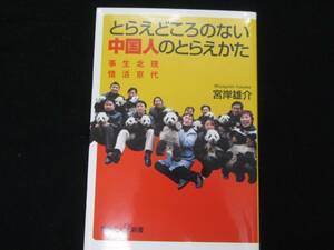 とらえどころのない中国人のとらえかた　　　宮岸雄介　　　講談社α新書