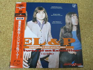 ◎Emerson, Lake & Palmer エマーソン、レイク＆パーマー★Pictures At An Exhibition/日本レーザーディスク Laserdisc 盤☆帯、シート ELP