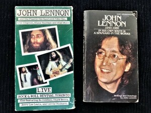 * John Lennon and the Plastic Ono Band - Live Peace in Toronto, 1969 VHS & John Lennon ( paper back )2 point *