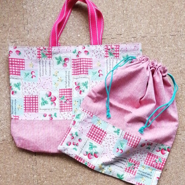 レッスンバックと体操袋 セット ハンドメイド