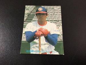 良品　カルビー80年　柏原（日本ハム）No.203　プロ野球カード