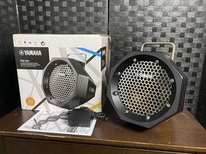 YAMAHA ヤマハ ポータブルスピーカー PDX-B11 Bluetooth対応 スピーカー イエロー 動作OK★保証有(管理ID:3301)