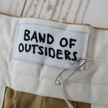 未使用タグ付 BAND OF OUTSIDERS メンズ 春夏 チノパン コットンパンツ バンドオブアウトサイダーズ トレンドのシルエット カーキ Lサイズ_画像7