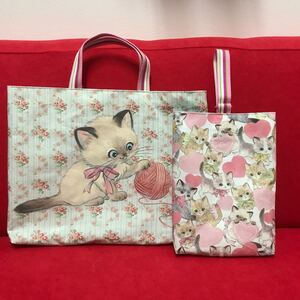 ハンドメイド レッスンバッグ&シューズ入れ