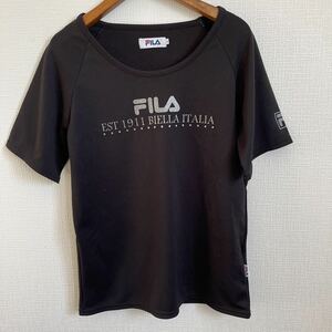 FILA filler женский спорт p Ractis cut and sewn короткий рукав футболка L размер круглый вырез 