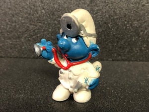 【 スマーフ PVC フィギュア 】 SMURF ヴィンテージ ドクター Dr 人形 / SCHLEICH シュライヒ SMURF VINTAGE TOY PVC FIGURE V6-1-10