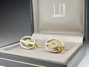  Dunhill Gold box attaching center line cuffs cuff links 