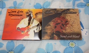 限定セット/2CD 直筆サイン入 ラーズ・エリック・マットソン Lars eric mattsson-Sand & Blood/Obsession 北欧メタル、様式美HR 