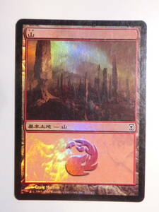 【MTG】★Foil　山　やや擦れあり　時のらせん　TSP　基本土地