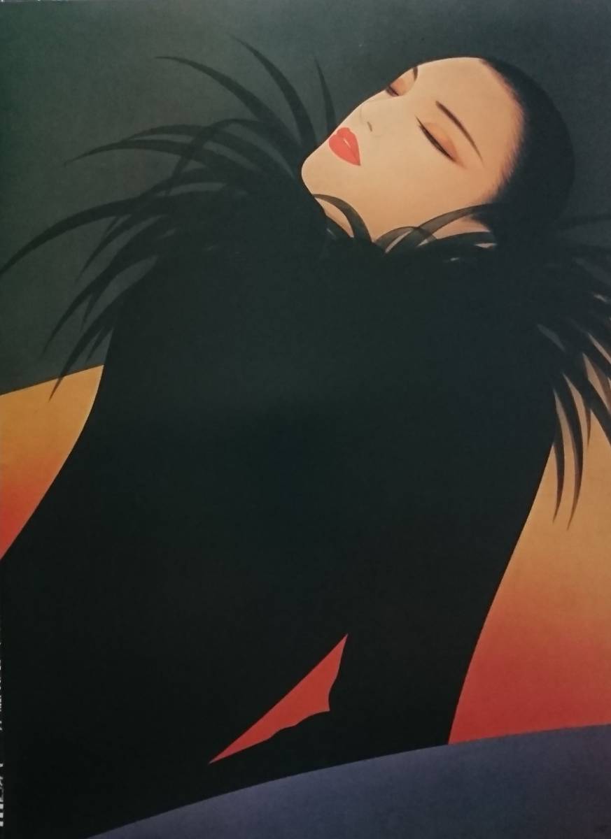 Ichiro Tsuruta, Portrait einer schönen Frau, Vier Jahreszeiten, Mode, Aus der Übersee-Ausgabe der seltenen Kunstsammlung, selten, Neuer Rahmen/gerahmter Artikel, Kostenloser Versand, Kunstwerk, Malerei, Porträts