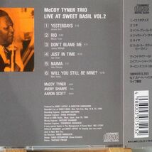 【旧規格】マッコイ・タイナー　ライブ・アット・スイート・ベイシル VOL.2　MCCOY TYNER　LIVE AT SWEET BASIL VOL.2　ピアノトリオ_画像2