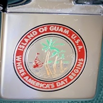 ZIPPO ジッポー Guam グアム 2個組 観光地 アンティーク 1980/1981年製 レギュラー・スリムタイプ_画像3