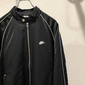 NIKE トラックジャケット メタルワンポイント ブラック XLサイズ ラグランジュ ナイキ(ふ2)