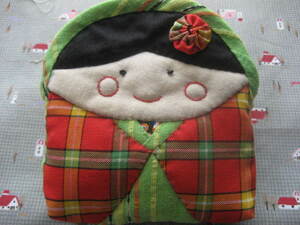 * hand made patchwork change purse . case pouch .. sama . inside reverse side sama . color difference equipped E