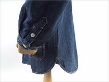 【送料無料 21%OFF 】HOUSTON ヒューストン USAコットン デニムシャツオール NO.40694 VINTAGE WASH_Lサイズ_画像4