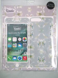 iPhoneスマホケース/iPhone8Plus,7Plus/Gizmobies/ムルーア×ギズモビーズ/watercolor floral GRY/プロテクター/USA★新品未開封/送料込★