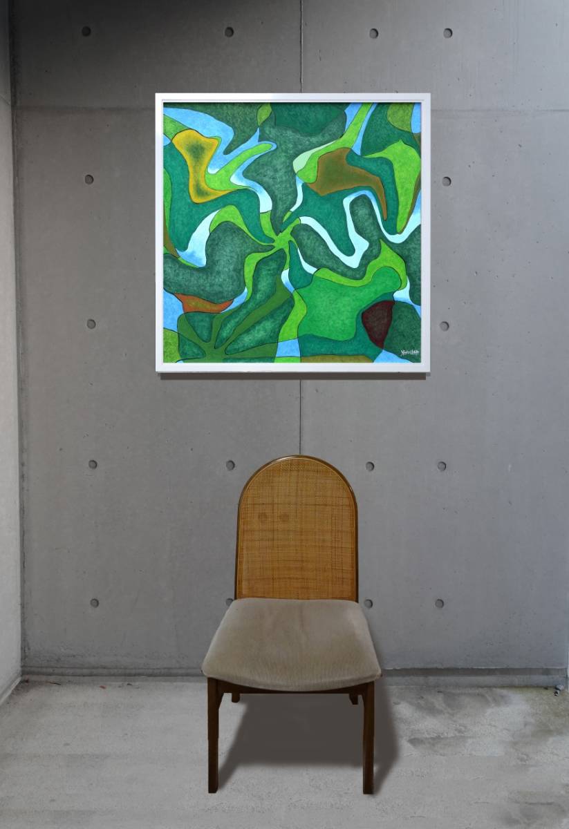 Under the Magnolia... Selected Artist for Salon d'Automne & Le Salon, For a modern home, Masao Obara, Picture S20, Abstract painting, Modern Art, Modern art, oil, oil, Painting, Oil painting, Abstract painting