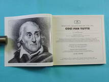 モーツァルトCD MOZART：SOSi FAN TUTTE KARL BOHM 2枚組 小冊子付き_画像5