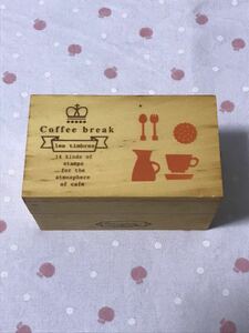 3103◇USED◇Coffee break◇デイリースタンプ◇スタンプセット◇木箱入り◇カフェブレイク◇