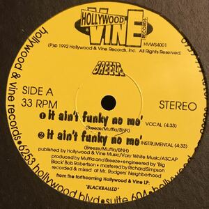 Breeze / It Ain't Funky No Mo' US盤