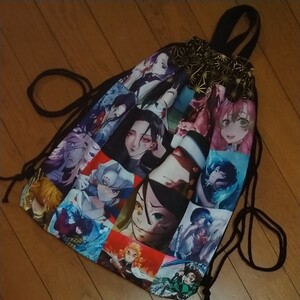 SALE!♪ハンドメイド♪ナップサック♪体操着袋♪カナヲ♪煉獄杏寿郎 ナップサック 体操着入れ 体操着袋