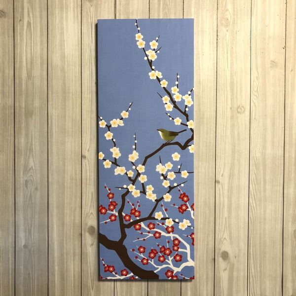 梅の花が素敵な和風ファブリックパネル