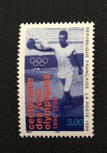 フランス 1996年　オリンピック競技100年祭　1種完 未使用 NH