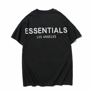 FOG LA限定 ESSENTIALS エッセンシャルズTシャツ リフレクティブfear of god Mサイズ 黒 ブラック かっこいい 流行りの画像3