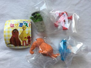 【即決・送料無料】PUTITTO セサミストリート 4種セット / フチ子 キタンクラブ SesameStreet エルモ クッキーモンスター オスカー