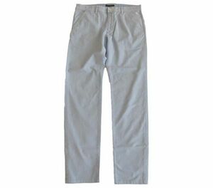 【durini】Laura Felice ラウラフェリーチェ 春夏 58%OFF!オックスコットンストレッチパンツ ストレート シナコ カステル/サックス/86cm