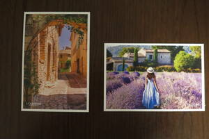 Две открытки L'Occitane