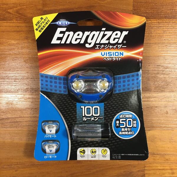 【送料無料/新品】LEDヘッドライト Energizer エナジャイザー 100ルーメン 50時間 2ライトモード 青 ブルー アウトドア/防災
