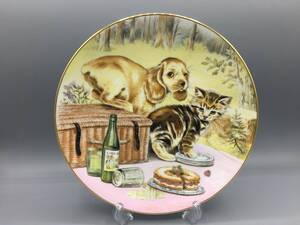 限定品 ロイヤルウースター Picnic Prowlers 猫 犬 飾り皿 ねこ ネコ ①③