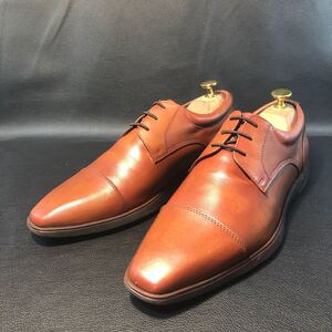 hawkins ホーキンス ストレートチップ ブラウン 革靴 ビジネスシューズ レザーシューズ