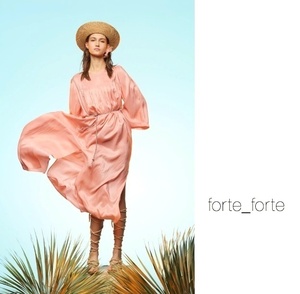  new goods regular price 9.8 ten thousand forte_forte maxi One-piece pink Forte Forte 