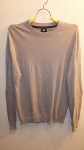 ★H&M★ Ladies knit Long Sleeve sweater エイチアンドエムレディースセーターサイズS 着丈65Cm　　USED IN JAPAN
