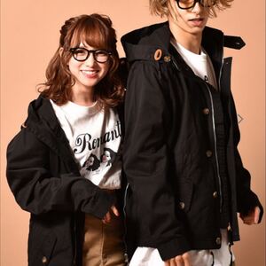 ツイルマウンテンパーカー ブラック Lサイズ ユニセックス