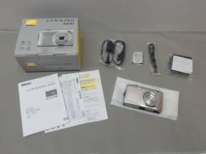 105-KE228-60: Nikon ニコン コンパクトデジタルカメラ COOLPIX A100SL 2016年モデル シルバー デジカメ カメラ 2006万画素 動作確認済み