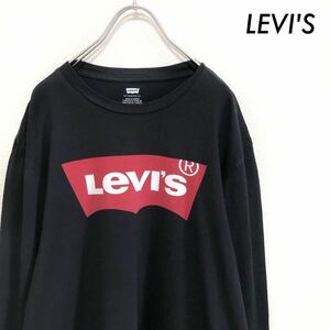 LEVI'S リーバイス★長袖Tシャツ ロゴプリント ブラック 黒