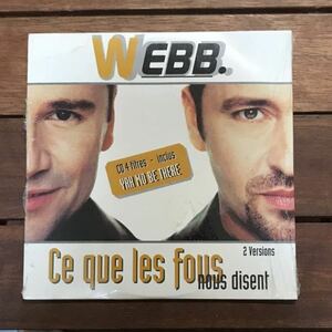 【eu-rap】Webb / Ce Que Les Fous Nous Disent［CDs］《7f001 9595》未開封品