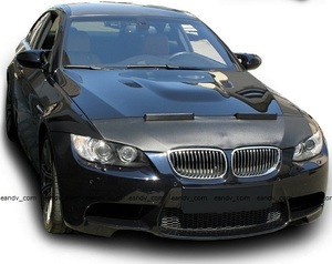 即納BMW3シリーズE92クーペE93カブリオレM3ノーズブラ フェイクレザー黒ブラック ボンネットカバー グリル プロテクター エアロ スポイラー