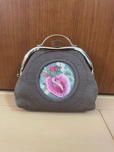 ハンドメイド がま口 ポーチ