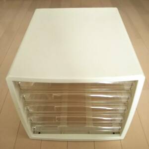 * letter case 5 step drawer adjustment storage * document case white size approximately width 28× length 35× height 25cm*