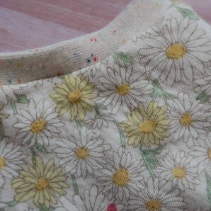 【3S】マーガレット 花柄 白 小型犬 犬服 ドッグウエア ハンドメイド